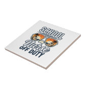 スクールナース非番ビンテージサングラスTシャツ_1 タイル (側面)