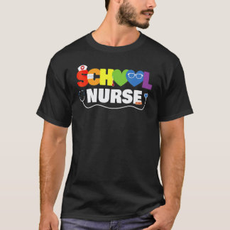 スクールナース 登録看護師 バックトゥスクール ナース Tシャツ