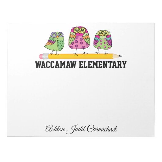 スクールノートパッド（大） ノートパッド (正面)