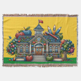 スクールハウスニット画像 スローブランケット