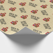 スクールハウス新学期キッズ先生 ラッピングペーパー (角)