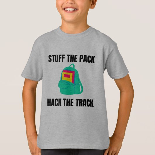スクールハック攻撃 Tシャツ (正面)