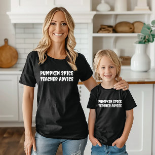 スクールハロウィーンユーモア先生アドバイスタイポグラフィ Tシャツ