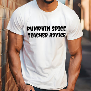 スクールハロウィーンユーモア先生アドバイスタイポグラフィ Tシャツ