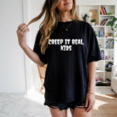 スクールハロウィーンユーモア先生ホワイトタイポグラフィ Tシャツ