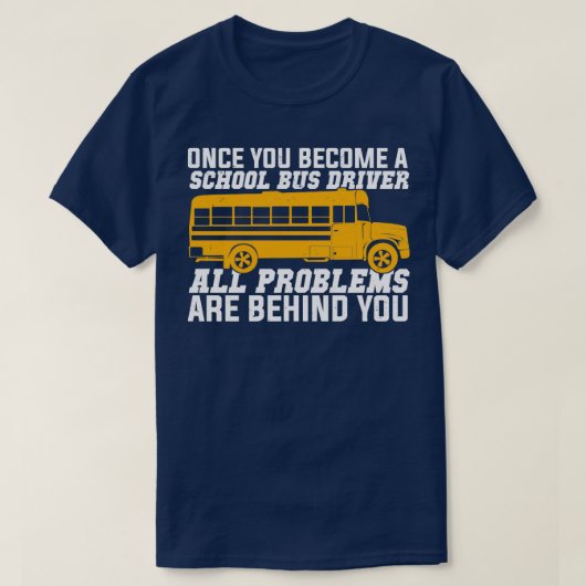スクールバおもしろいスドライバーの贈り物 Tシャツ (デザイン正面)