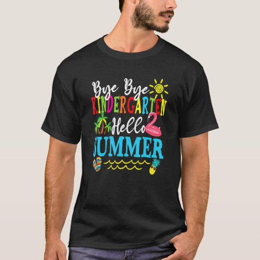 スクールバイ幼稚園こんにちは夏 Tシャツ (正面)