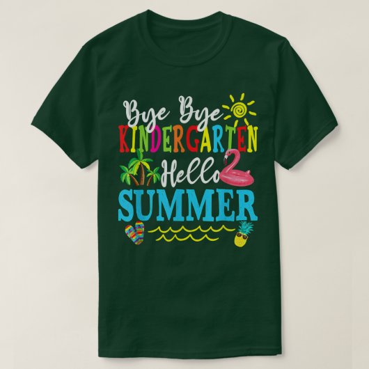 スクールバイ幼稚園こんにちは夏Tシャツ Tシャツ (デザイン正面)