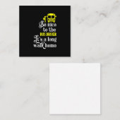 スクールバスおもしろいの運転手 ノートカード (正面/裏面)