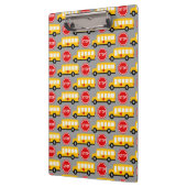 スクールバスとサストップイン クリップボード (左)