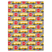 スクールバスとサストップイン クリップボード (裏面)