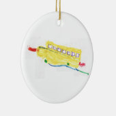 スクールバスのオーナメント セラミックオーナメント (右)
