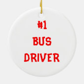 スクールバスのオーナメント セラミックオーナメント (裏面)