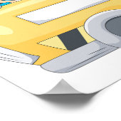 スクールバスのポスターに載っている子ども ポスター (角)
