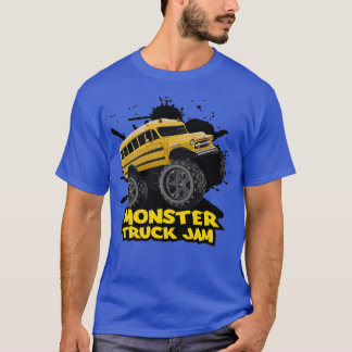スクールバスのモンスタートラックジャム Tシャツ
