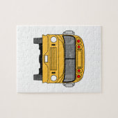 スクールバスの前部 ジグソーパズル (横)