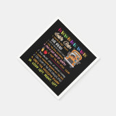 スクールバスの安全規則 スタンダードカクテルナプキン (角)