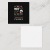 スクールバスの安全規則T、スクールバスの運転手 ノートカード (正面/裏面)