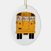 スクールバスの後部 セラミックオーナメント (右)