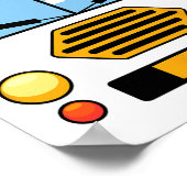 スクールバスの衣装カッコいい簡単車ハロウィーンGif ポスター (角)