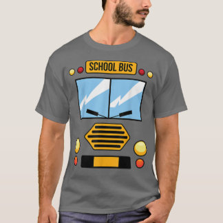 スクールバスの衣装カッコいい簡単車ハロウィーンGif Tシャツ