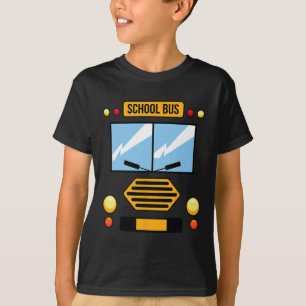スクールバスの衣装カッコいい簡単車ハロウィーンGif Tシャツ
