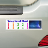 スクールバスの表記のための声の水平な図表 バンパーステッカー (車上)