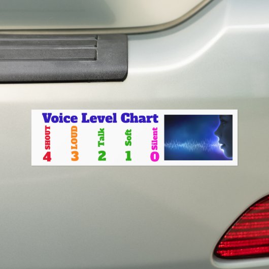 スクールバスの表記のための声の水平な図表 バンパーステッカー (車上)