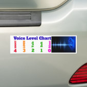 スクールバスの表記のための声の水平な図表 バンパーステッカー (車上)