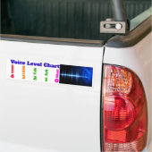 スクールバスの表記のための声の水平な図表 バンパーステッカー (トラック上)