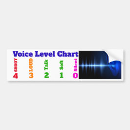スクールバスの表記のための声の水平な図表 バンパーステッカー