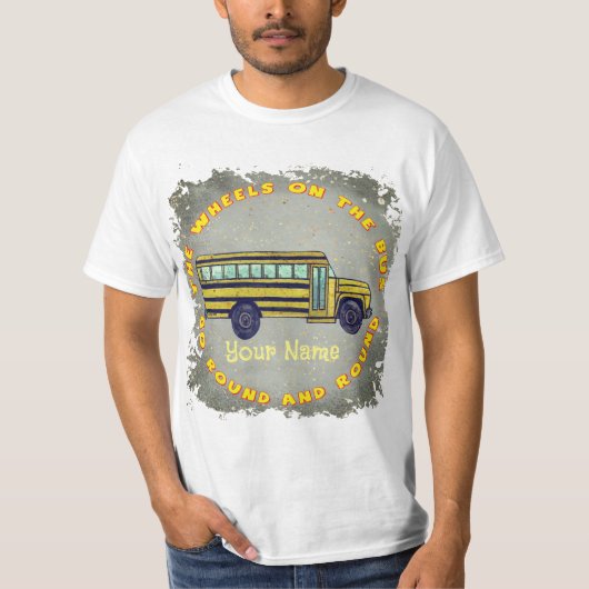 スクールバスの車輪 Tシャツ (正面)