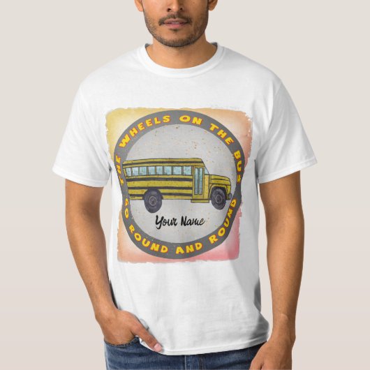 スクールバスの車輪 Tシャツ (正面)