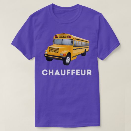 スクールバスの運転士およびスクールバスの運転士1 Tシャツ (デザイン正面)