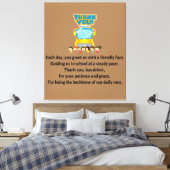 スクールバスの運転手さん。 キャンバスプリント (インサイチュ (寝室))