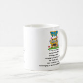 スクールバスの運転手さん。 コーヒーマグカップ (正面右)