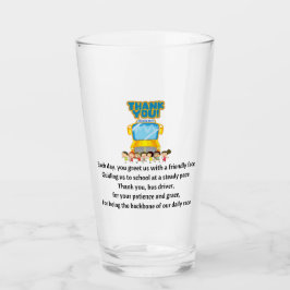 スクールバスの運転手さん。 タンブラーグラス