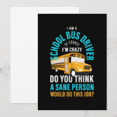 スクールバスの運転手です 招待状 (正面/裏面)