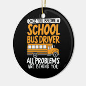 スクールバスの運転手になったら セラミックオーナメント (左)