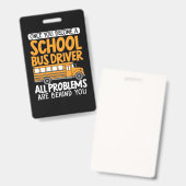 スクールバスの運転手になったら バッジ (正面＆裏面)