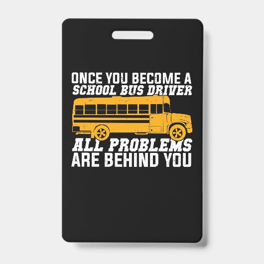 スクールバスの運転手になる バッジ (正面)