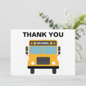 スクールバスの運転手に感謝 招待状 (スタンド正面)