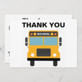 スクールバスの運転手に感謝 招待状 (正面/裏面)