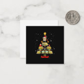 スクールバスの運転手のためのクリスマスツリーのプレゼント ノートカード (正面/裏面インサイチュ)