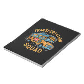 スクールバスの運転手の交通班 ノートパッド (回転)