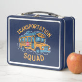 スクールバスの運転手の交通班 メタルランチボックス (インサイチュ)