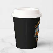 スクールバスの運転手の交通班 紙コップ (右)