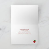 スクールバスの運転手カスタムありがとう|かわいい動物たち サンキューカード (内部)