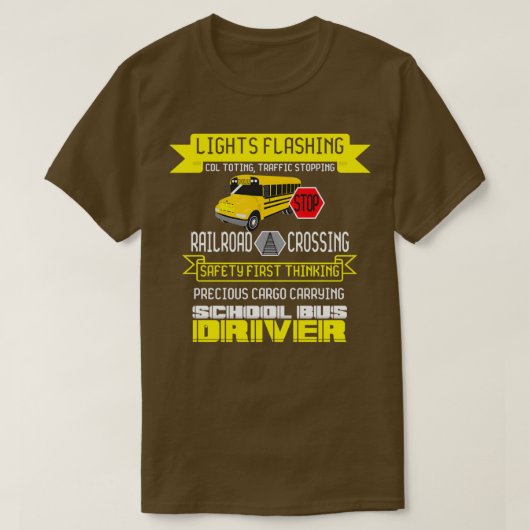 スクールバスの運転手ギフトだ Tシャツ (デザイン正面)