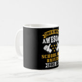 スクールバスの運転手ギフト コーヒーマグカップ (正面左)